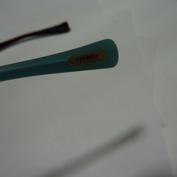 EYE BOBS +2.00 HOSTILE MAKEOVER 2181 66 BROWN BLUE FLEX HINGE READERS - Picture 5 of 10